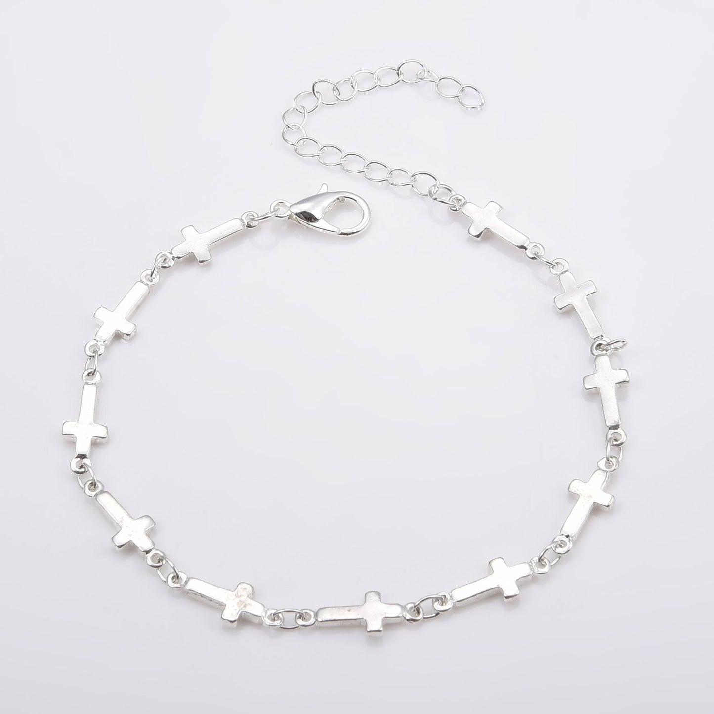 Bohemian Style Metal Cross Chain Bracelet