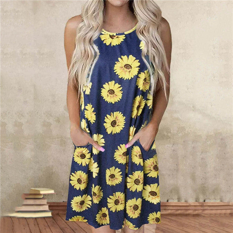 European And American Fashion Printed Women's Dress