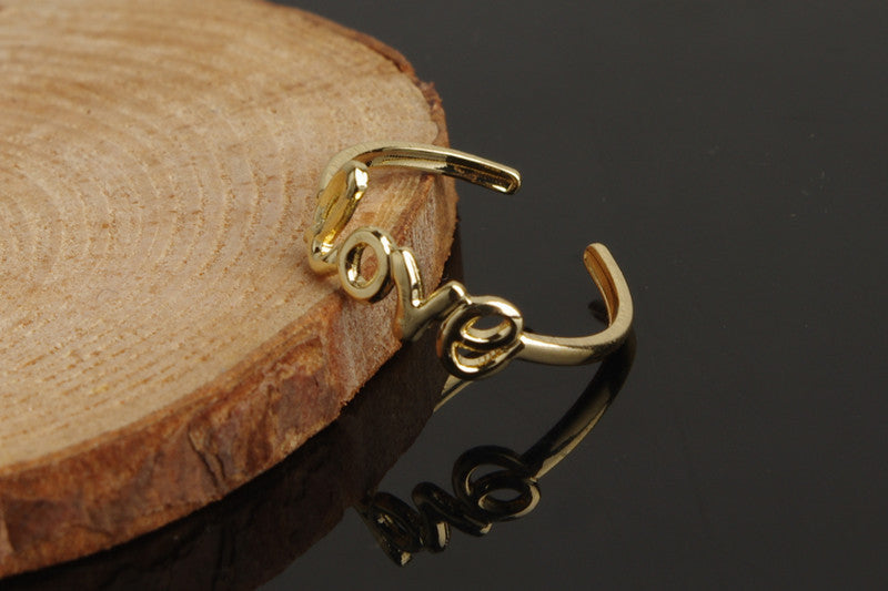 Letter Peace Anti-war Knuckle Ring Feet