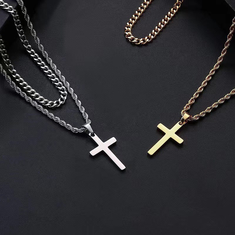 Light Luxury Cross Pendant Necklace