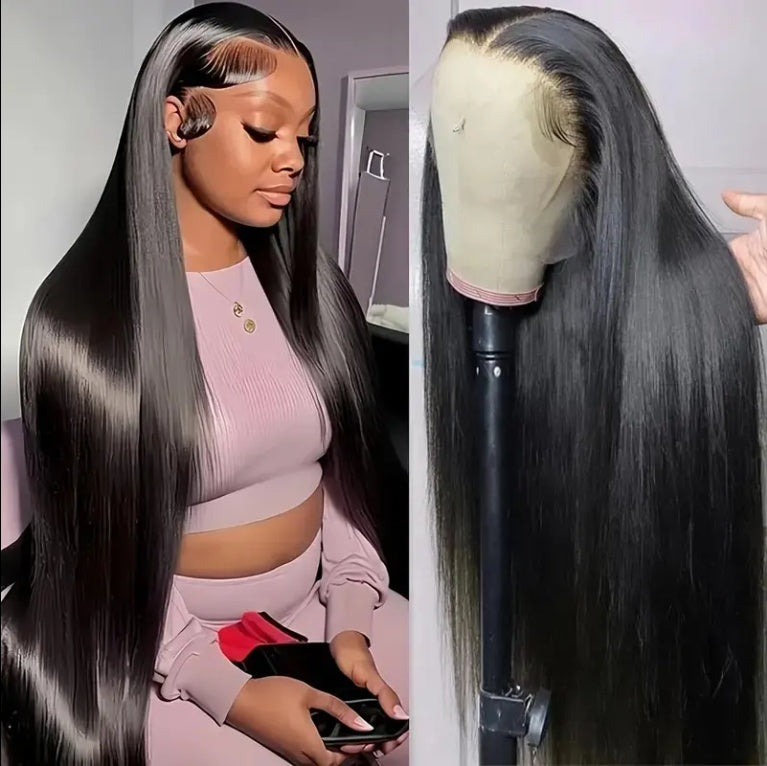 Straight Lace Front Wig Human Hair Density 13x4 HD Clear Lace Front Wig Pre Pull Baby Hair