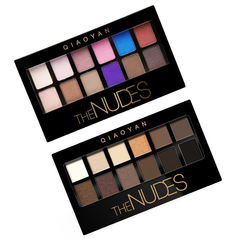 Pretty Makeup Plate Nude Eye Shadow  12 Colors