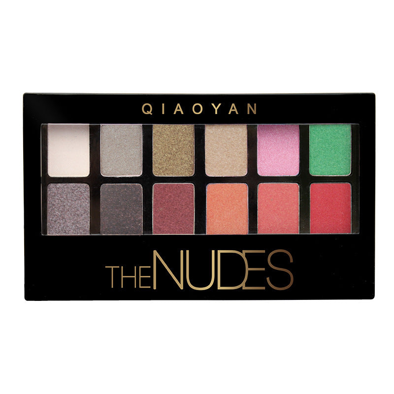 Pretty Makeup Plate Nude Eye Shadow  12 Colors