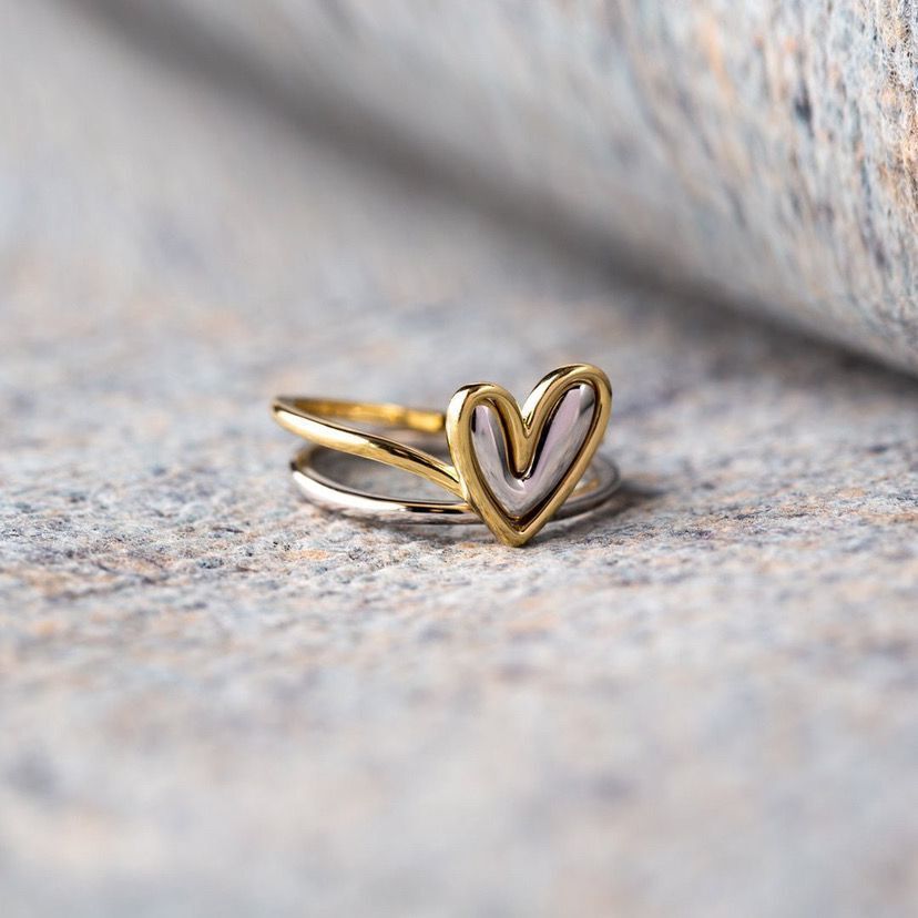 Korean Style Ins Fashion Irregular With Personality Simple Ladies Two-piece Set Ring