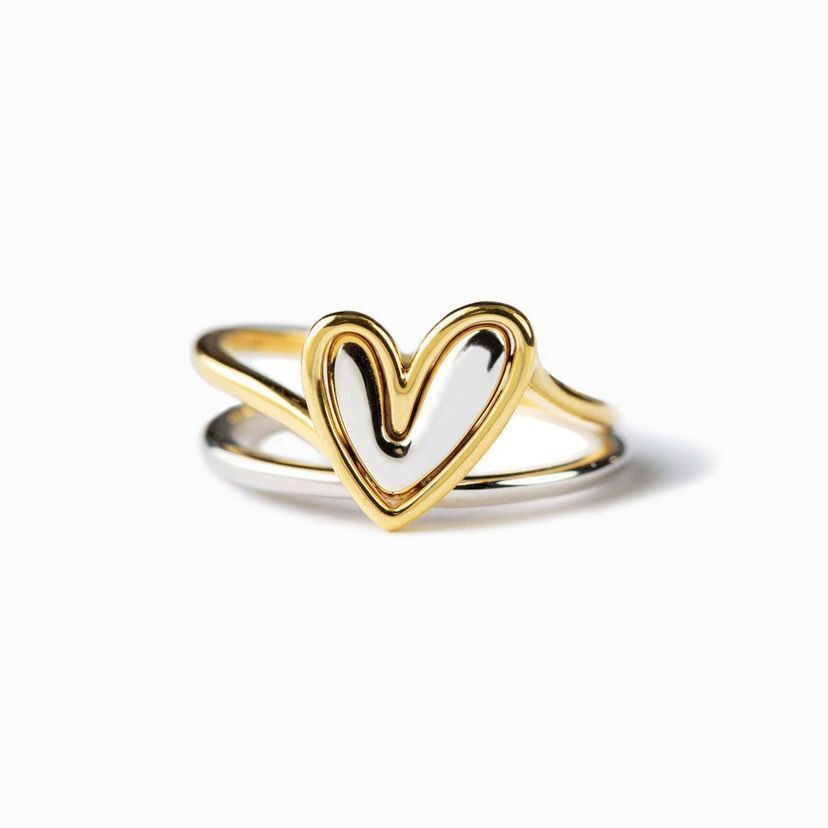 Korean Style Ins Fashion Irregular With Personality Simple Ladies Two-piece Set Ring
