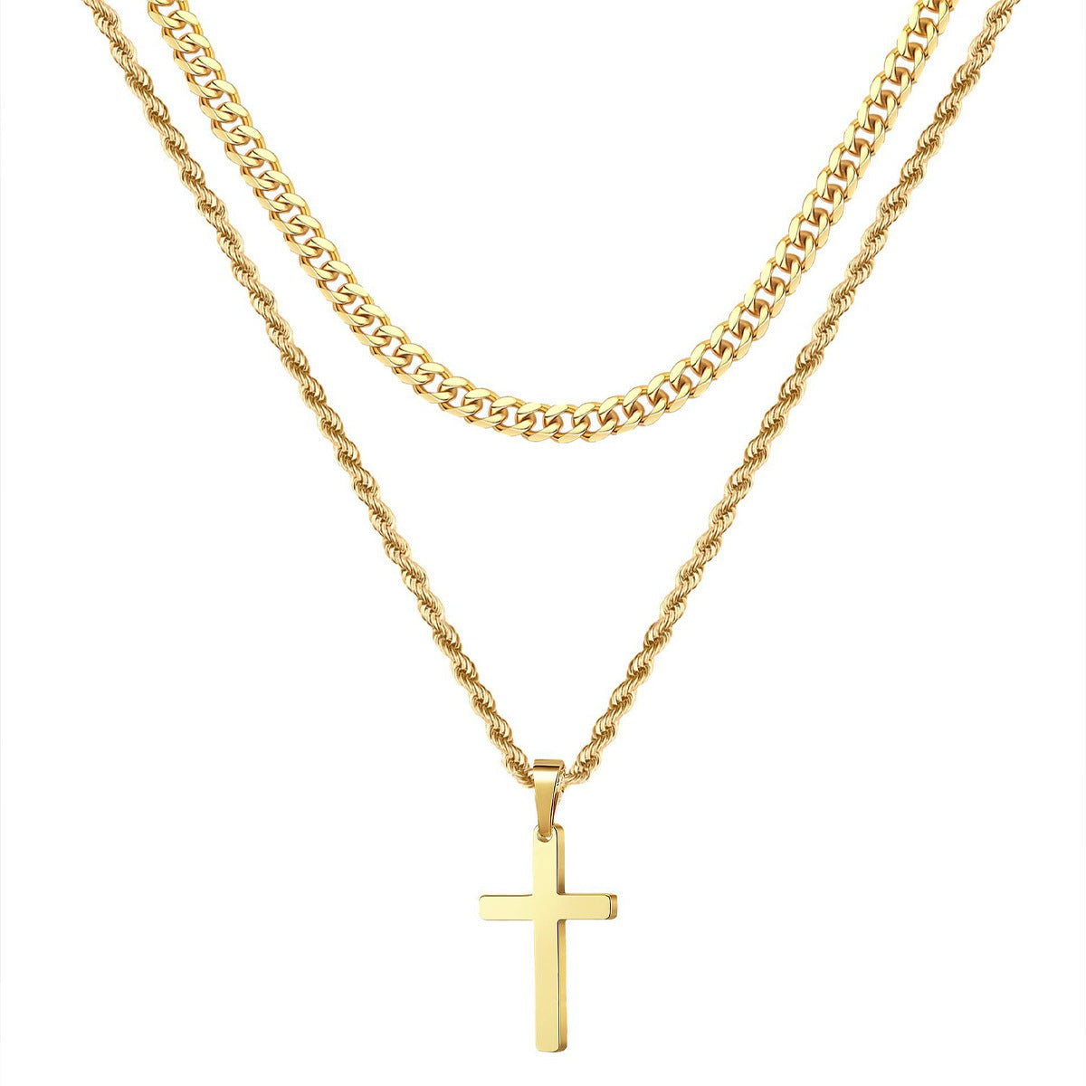 Light Luxury Cross Pendant Necklace