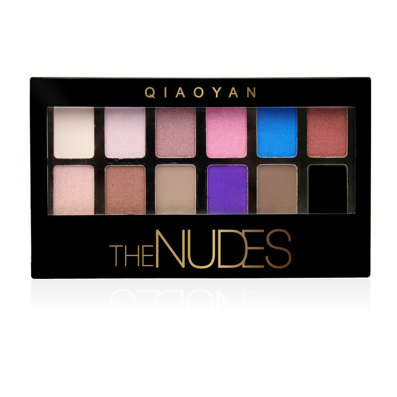 Pretty Makeup Plate Nude Eye Shadow  12 Colors