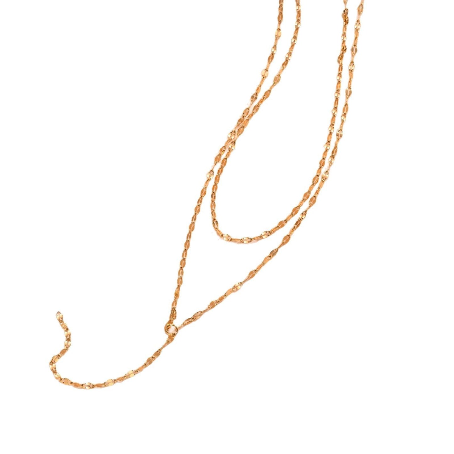 Retro Double-layer Fashion Multi-layer Twin Y-shaped Clavicle Necklace