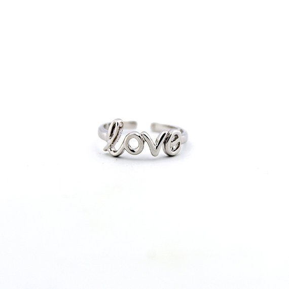 Letter Peace Anti-war Knuckle Ring Feet